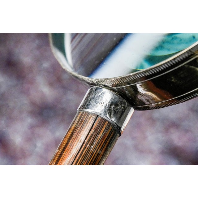19th Century Luxury Desk Accessory Antique Victorian Parasol Handle Magnifying Glass Home Decor Prop For Sale - Image 5 of 12