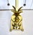 1970s 1970's Brass Pineapple Lamp With Black Tole Shade For Sale - Image 5 of 7