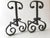 Modernist Andirons in Cast Steel, 1960s-1970s, Set of 2 For Sale - Image 6 of 7