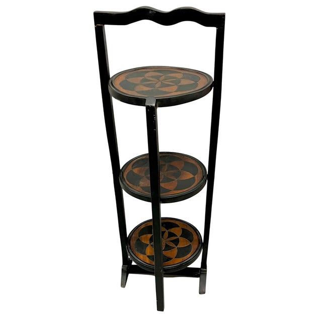 Ralph Lauren Antique English Folk Art Geometric Cocktail Tray Table For Sale - Image 4 of 18