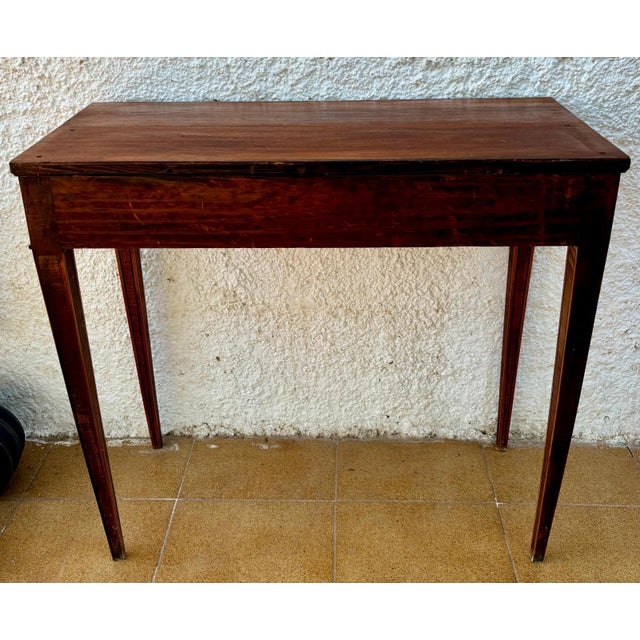French Walnut Veneer Table, 1940s For Sale - Image 12 of 18
