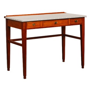 Early 20th Century Art Nouveau Desk in Mahogany For Sale