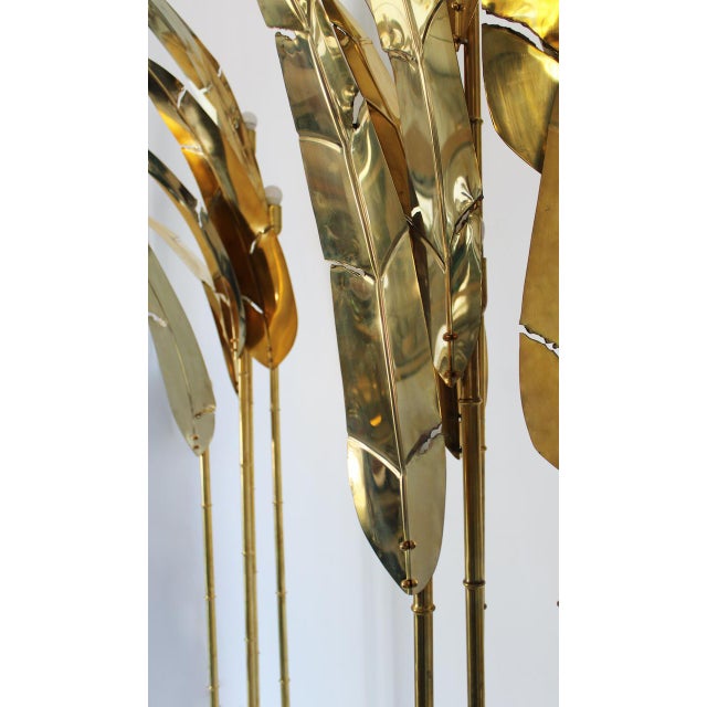 Palma Floor Lamp in Brass, 1970s For Sale - Image 10 of 16