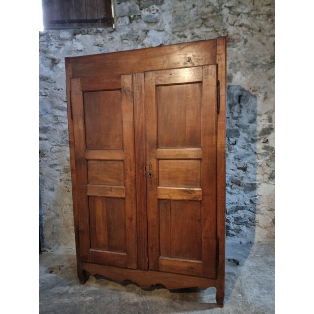 Brown French Cabinet in Cherry Wood, 1700s For Sale - Image 8 of 18