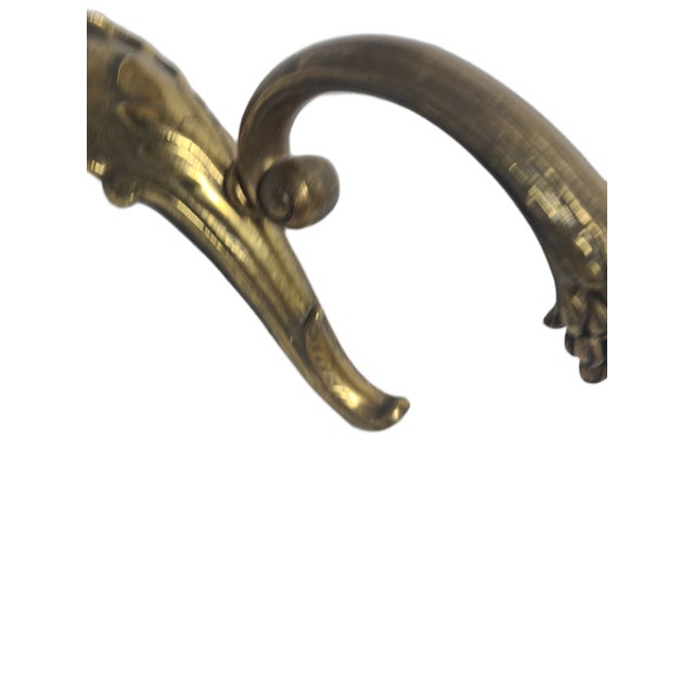 Classicist Bronze Wall Lamp, Poland, 1900s For Sale - Image 3 of 9