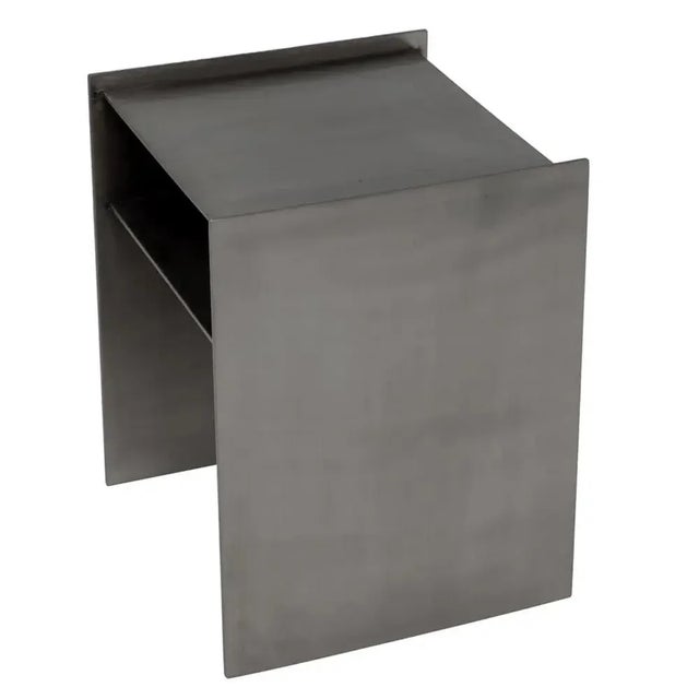 Noir NOIR Cyrus Side Table, Antique Silver Finish For Sale - Image 4 of 5