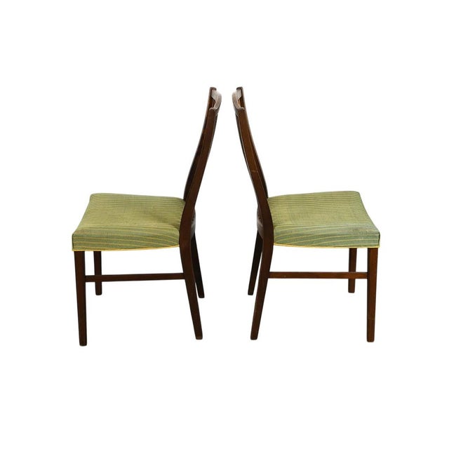 1950s Set 8 Danish Mid Century Modern Teak Dining Chairs For Sale - Image 4 of 10
