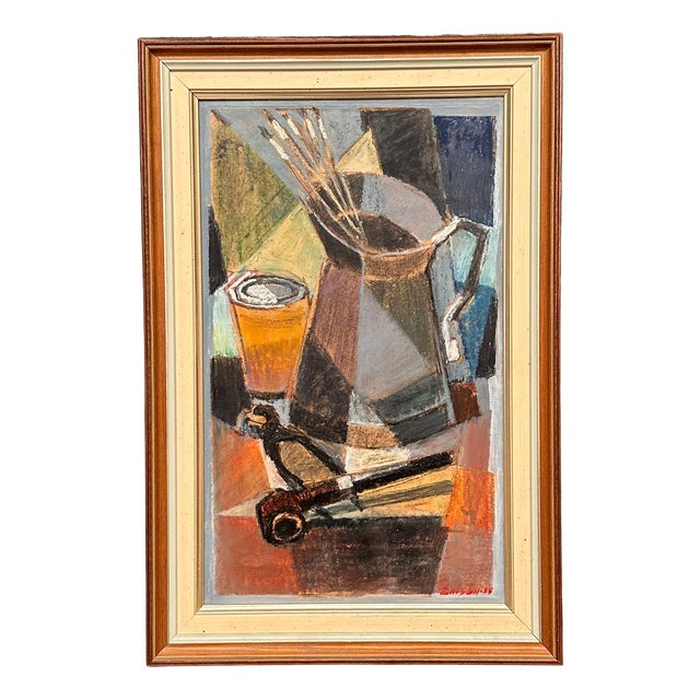 Erik Emanuelsson, Still Life, 1960s, Oil Painting on Panel, Framed For Sale