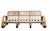 Small Rattan and Curved Bamboo Sofa and Armchairs from Dal Vera, Italy, 1960s, Set of 3 For Sale - Image 10 of 11