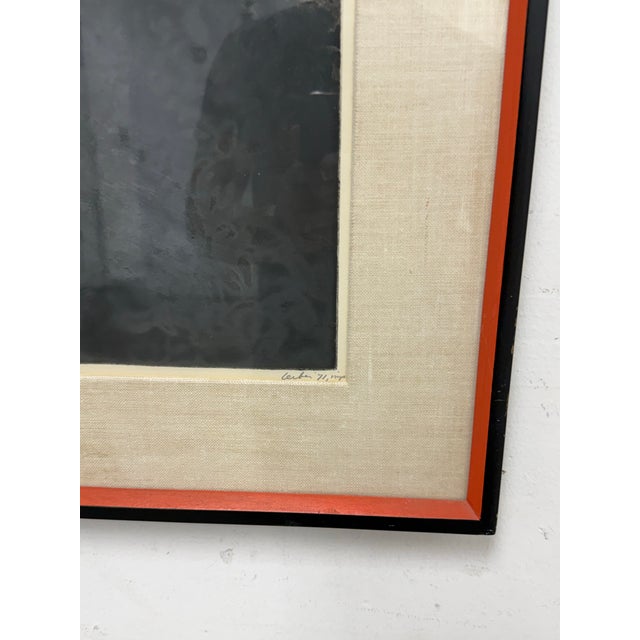 Late 20th Century Gerson Leiber "Cat" Framed Lithograph, Signed For Sale - Image 5 of 12