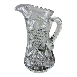 Late 19th Century American Brilliant Cut Glass Pitcher