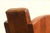 Vintage Pair Art Deco Revival Distressed Brown Leather Club Chairs & Ottomans, 1980s For Sale - Image 13 of 18