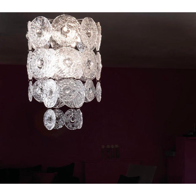 Contemporary Vaughn Lighting Verbier Crystal Chandelier (Size Small) For Sale - Image 3 of 3