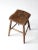 Brown Antique Sadldle Seat Wooden Stool For Sale - Image 8 of 12