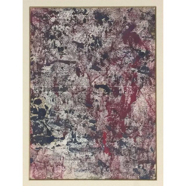 Abstract Flock - Monotype, Oil and Tempera on Paper - 1965 ca. 1965 ca For Sale - Image 4 of 4