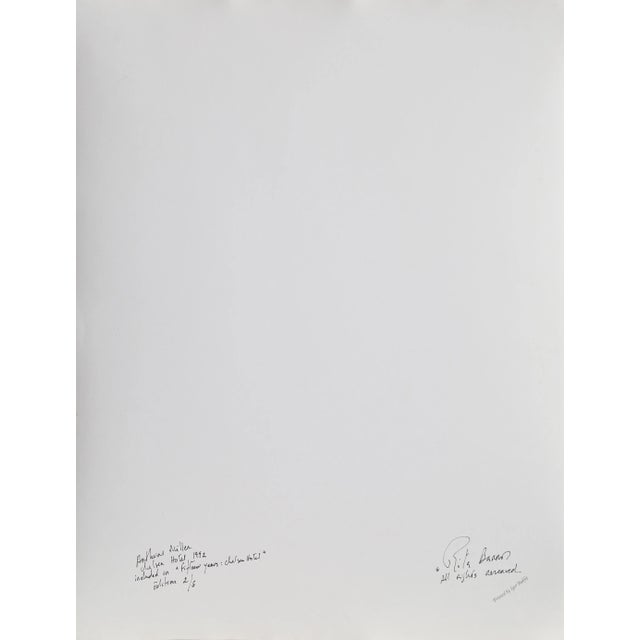 1990s Rita Barros, Arthur Miller Outside the Chelsea Hotel, Gelatin Silver Print For Sale - Image 5 of 6