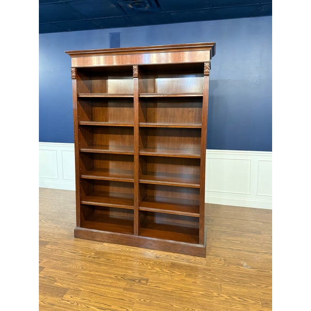 Traditional Traditional Mahogany Bookcase by Leighton Hall - Showroom Sample For Sale - Image 3 of 13