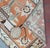 Antique Khotan Rug 4’5” x 7’5” – East Turkestan Wool Rug, Stylized Vase & Floral Design, Art Deco Style Rug, Orange Ivory...