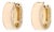 Medium Huggie Hoops, 14k Yellow Gold, Length .5 Inches, Pair For Sale