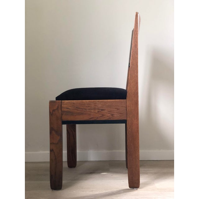 Art Deco Oak Dining Chair by j.a. Muntendam for l.o.v. Oosterbeek, 1920s For Sale - Image 6 of 12