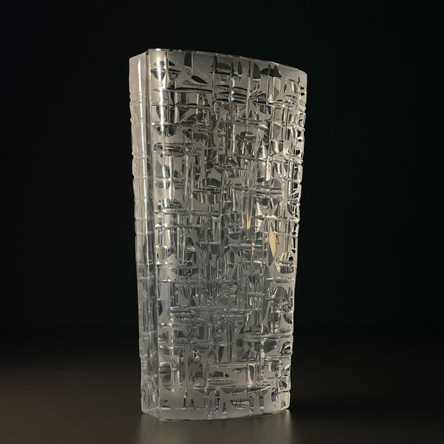 Crystal Vase by Kristall Krisla, Italy, 1960s For Sale - Image 16 of 16