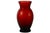 Ruby red six inch vintage glass vase with a slightly flared rim. A lovely Valentine's Day vase and a beautiful pop of red...