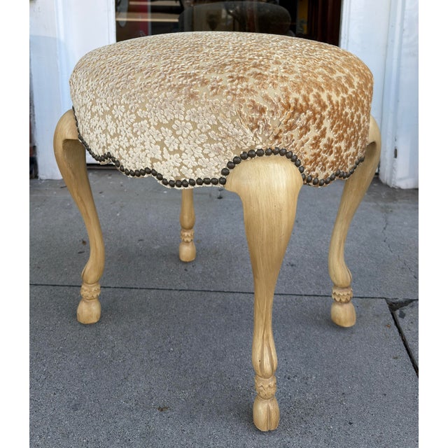 Montecito Home Designer Hoof Leg Footstool Ottoman For Sale - Image 4 of 6