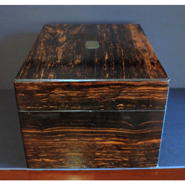 English English C. 1835 Coromandel Jewelry Box For Sale - Image 3 of 8