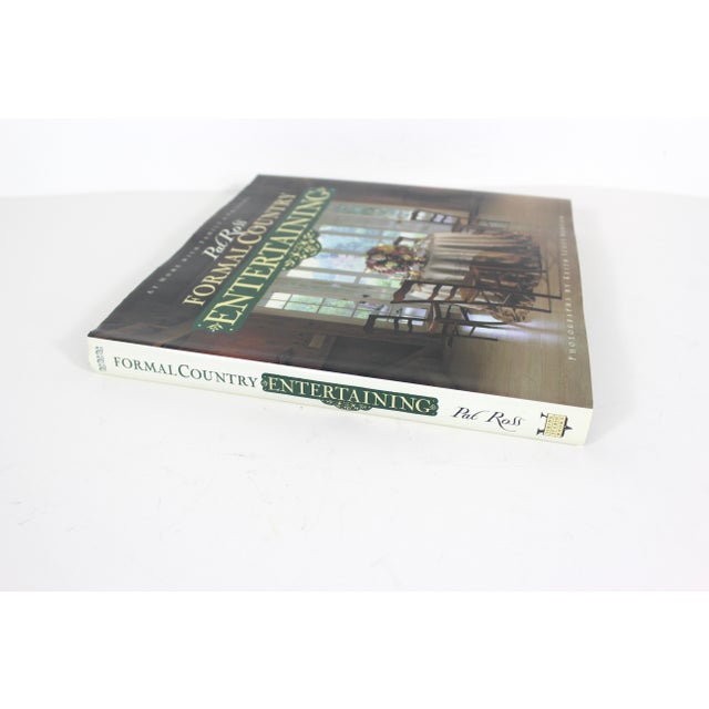 1992 Pat Ross Formal Country Entertaining Hard cover coffee table book with dust jacket. The hard cover is dark green...