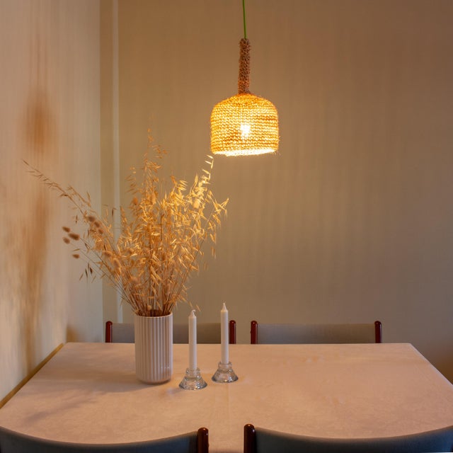 The lamps “rope” are handmade and combine a traditional portuguese technique (crochet) with a traditional material...