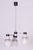 Mid-Century Modern Mid-Century Chandelier in Chrome and Opaline Glass from Drukov, Czech, 1970s For Sale - Image 3 of 12