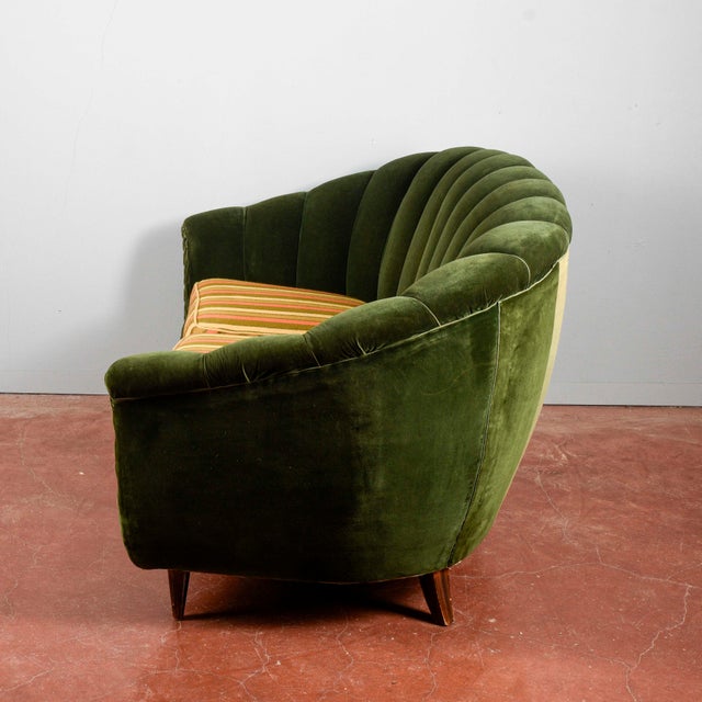 Art Deco Velvet Sofa, 1930s For Sale - Image 10 of 18