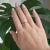 Contemporary Vintage Solitaire Gold Platinum and Diamonds, Size 10.5 For Sale - Image 3 of 5