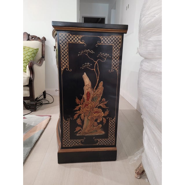 Chinoiserie 1940s Mid Century Chinoiserie Cabinet For Sale - Image 3 of 11