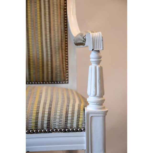 One White Lacquered Salon Chair Chairish