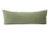 Contemporary 36" Celadon Mohair Lumbar Pillow For Sale - Image 3 of 3