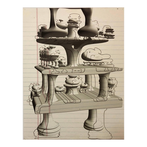 Charles Long, Digital Iris Print "Stage Theory " Pencil Signed with Initials edition of 15, 1998