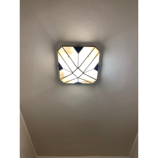 Modern Pyramid-Shaped Opal Glass Wall Lamps, Italy, 1970s, Set of 2 For Sale - Image 14 of 16