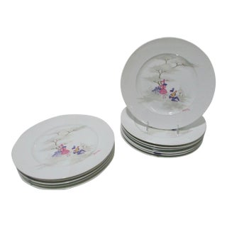 Mid 20th Century Rosenthal Dinner Plates by Bjorn Wiindblad - A Set of 12 For Sale