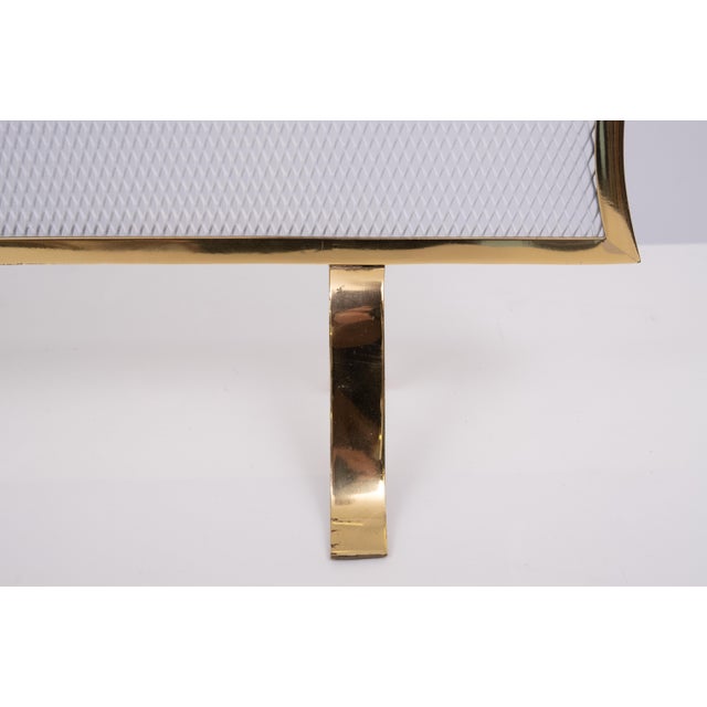 Hollywood Regency Brass Fire Screen, France, 1970s For Sale - Image 9 of 11