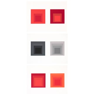 Suite of Three Josef Albers Serigraphs From "Formulation : Articulation" For Sale