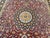 Vintage Persian Tabriz Rug, Hand-Knotted Wool & Silk, Fine Floral Pattern, Burgundy & Navy, 10x13 For Sale In Chicago - Image 6 of 18