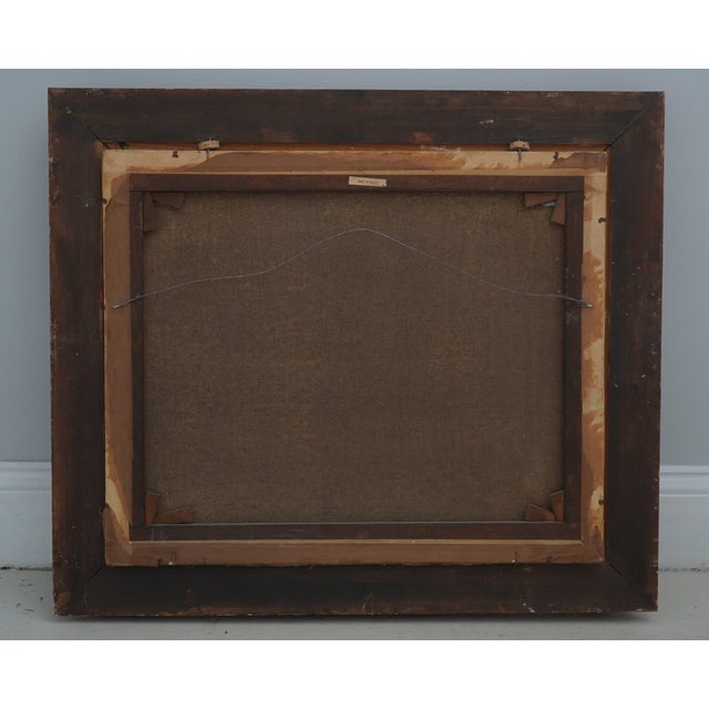Vintage Aloysius O’kelly Oil on Canvas Painting of Man by Fireplace - Signed For Sale - Image 11 of 11