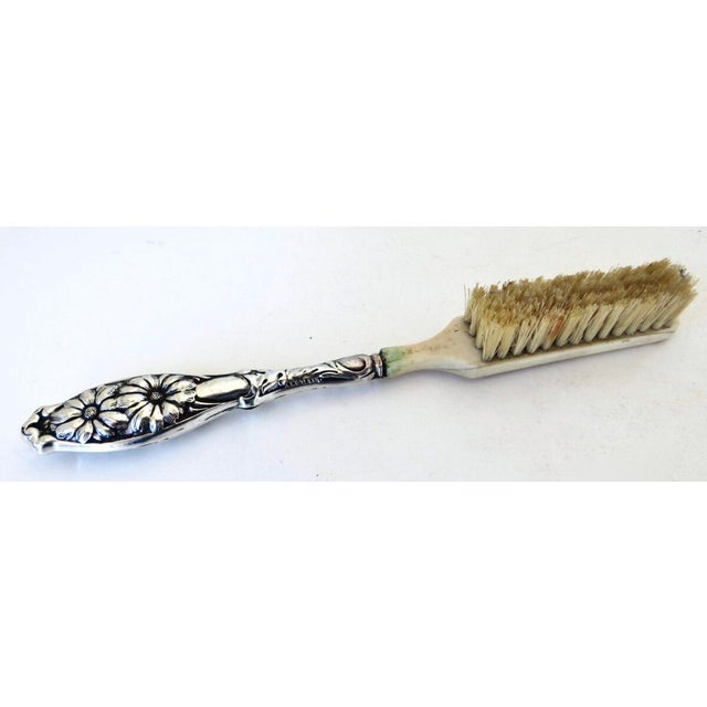 Art Nouveau (7) Piece Sterling Silver Vanity "Necessaire" Ensemble Circa 1894 For Sale - Image 14 of 18