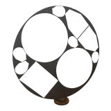 Sculpture Abstract Round Iron For Sale