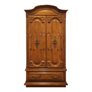 Sumter Cabinet Marquesa Collection Solid Oak Italian Mediterranean Style 40" Clothing Armoire 7208 For Sale