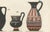 Albert Genick, Greek Jugs with Winged Figure, 1883, Lithograph For Sale - Image 4 of 9