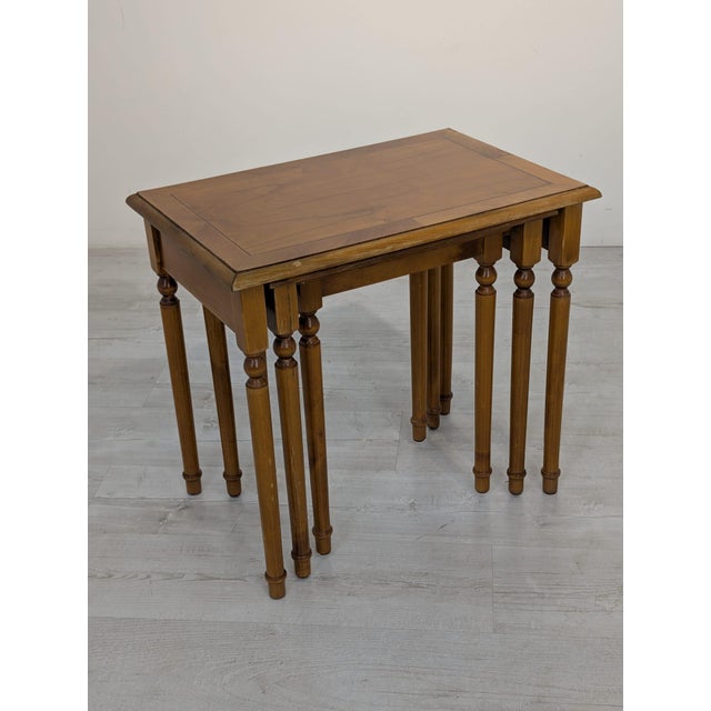 Set of Mid-Century Inlaid Trojak Tables, Set of 3 For Sale - Image 14 of 17