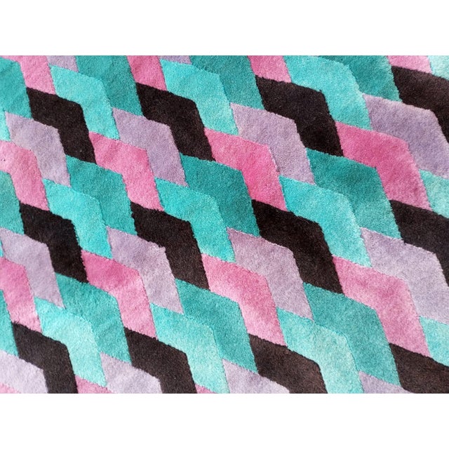 Wool Rug by Missoni for T & J Vestor, Italy, 1980s For Sale - Image 10 of 16