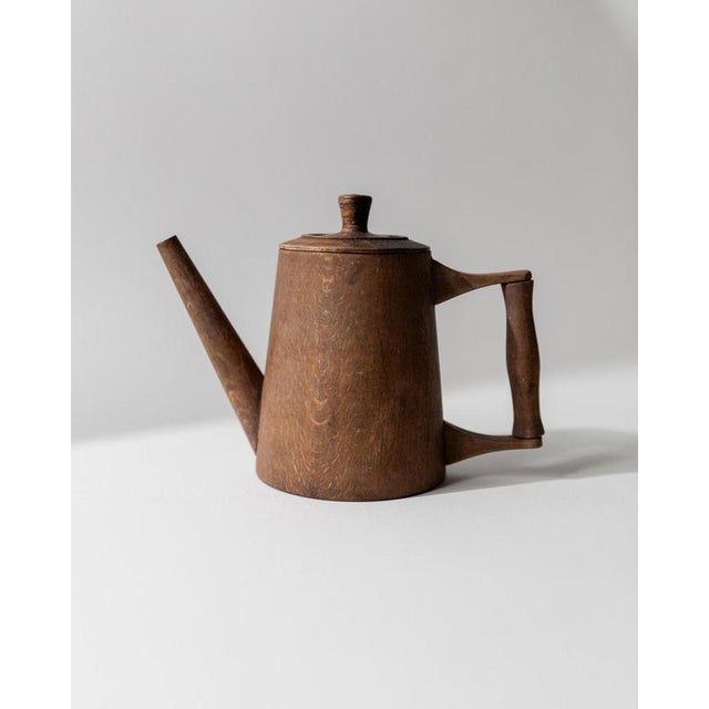 Vintage Rustic Folk Art Wooden Pitcher, 1960s For Sale - Image 6 of 11